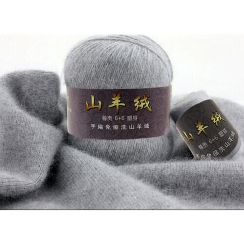 50+20 g/set Fine Mongolian Cashmere Yarn for Knitting Sweater Cardigan For Men Soft Wool Yarn For Hand crocheting hats Scarves