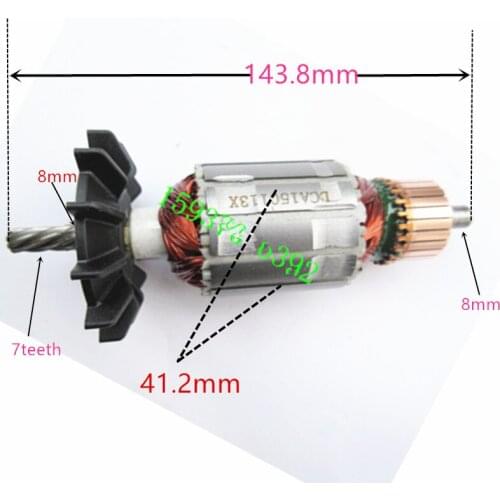 AC 220-240V Armature Rotor repalce For Makita 512613-0 6013BR