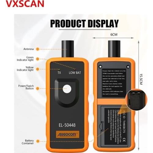 AUGOCOM EL-50448 Auto Tire Pressure Monitor Sensor TPMS Relearn Tool for Buick Series Vehicle