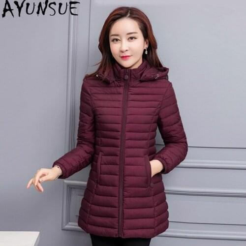 AYUNSUE Autumn Women Jackets Light Plus Size Coats Woman Slim Koean Style Jacket Women Outerwear Elegant Parka Feminina SQQ109