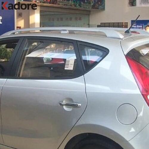 For Hyundai I30 2009-2013 Aluminium Alloy Car Accessories Black Roof Racks Side Bars Rails Luggage Carrier Cover Trims 6pcs/set