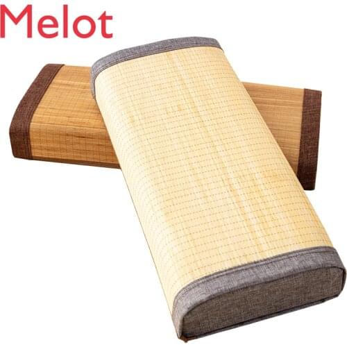 Bamboo Pillow Mat Pillow Cool Pillow In Summer Cool Single Adults Smooth and Comfortable Without Burr