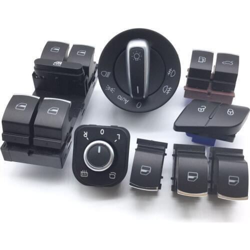 Lock /unlock tailgate & fuel flap Window headlight mirror switch for VW Passat b6 3c 35D 959 903,5ND 959 857,5K4 959 857