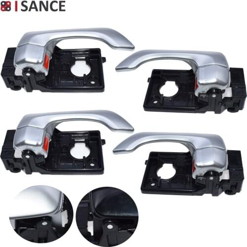 ISANCE Black / Silver Inside Door Handle Left Right 82610-2G000 82610-2G000 For Kia Optima 2.4L 2.7 2006 2007 2008 2009 2010