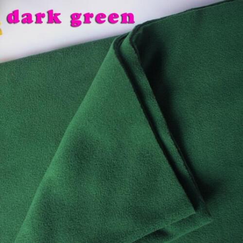 Dark Green Double-sided Polar Fleece Fabric anti-pilling Hoodies Blankets Lining Fabric SOLD BY THE YARD FREE SHIPPING