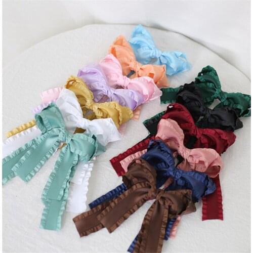 Elegant Women Big Bowknot Headwear Lolita Girl Hairpin JK Cosplay Hair Clip Accessories B1632