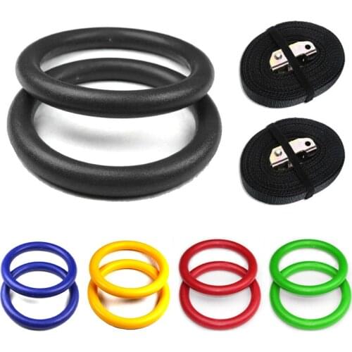 28mm ABS Gymnastic Rings Pull-up Fitness Gym Rings for Arm Chest Abdorminal Muscle Body Strength Training Crossfit Workout