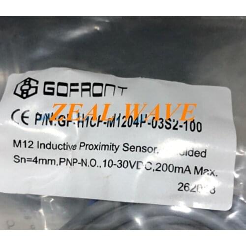 GOFFONT P/N:GF-H1CF-M1204P-03S2-100 M12 Proximity Switch Original