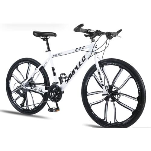 Mountain Bike Bicycle Adult Men and Women Speed Double Disc Brakes Shock Ultra Light Student Off Road Ten Knife Wheel