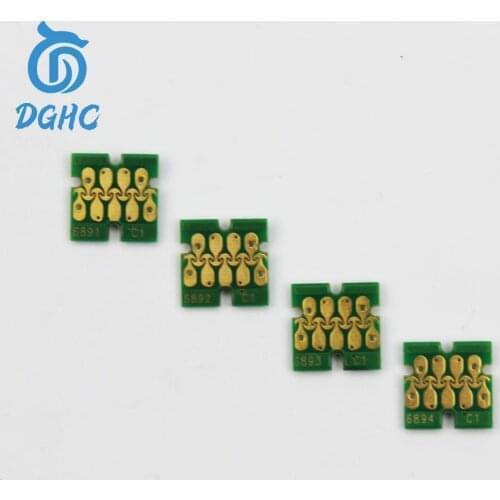 4 pcs/lot T6891-T6894 Cartridge One Time Chip for Epson SureColor S30670 S50670 S30675 S50675 printer ink tank