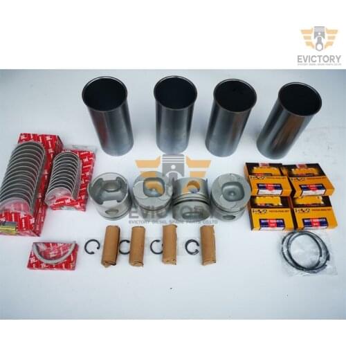 For ISUZU 4BD2-T 4BD2T overhaul kit gasket liner crankshaft conrod 4pcs