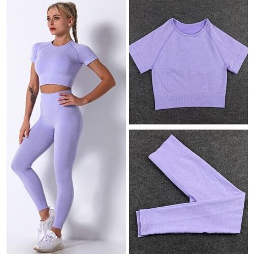 Seamless Yoga Set Gym Clothing Workout Clothes For Women Fitness Bra Sport Pants Gym High Waist Leggings Shorts Sports Suits