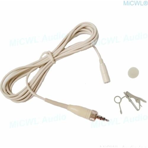 Beige Condenser Microphone For Sennheiser Lavalier Lapel Tie Clip Microphone ME2 Beige