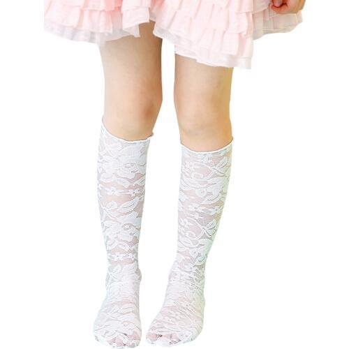 Summer Kids Socks Fashion Girls Knee High Socks For Children Baby Socks With Lace Wholesale Infant Socks 1-6 Years