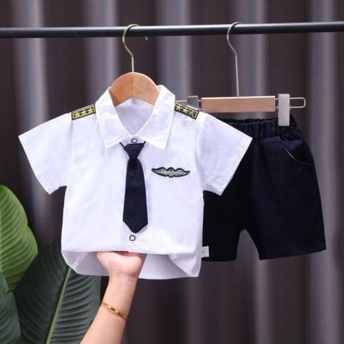 2021 Summer Children Baby Girls Boys Clothes Infant T Shirt Shorts 2pcs/Sets Kids Cotton Causal Toddler Costume 1 2 3 4 YEARS