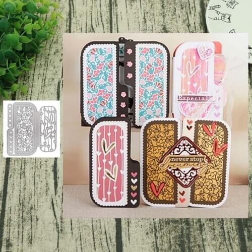 Metal Cutting Dies Album switch box for Scrapbooking Steel Craft Die Cut Embossing Paper Card Album Stencil