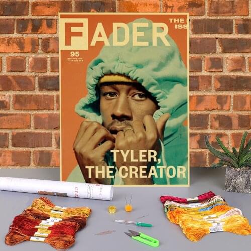 Tyler Flower Boy Pre-Printed 11CT Cross Stitch Embroidery Set DMC Threads Handmade Hobby Painting Craft Needle Floss