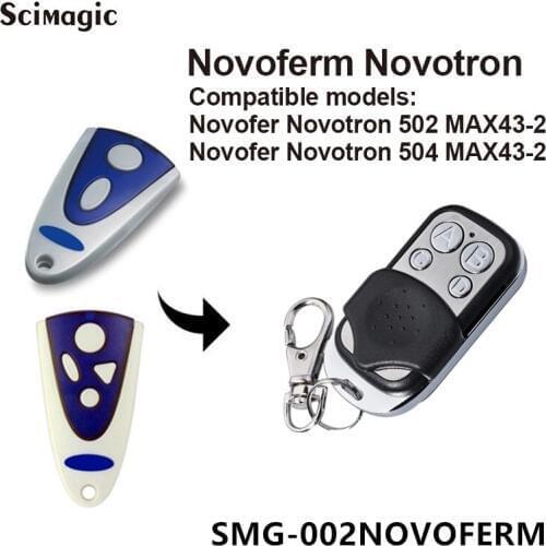 NOVOFER NOVOTRON 502 MAX43-2/504 MAX43-2 garage door remote control NOVOFERM remote garage rolling code 433.92mhz for gate contr