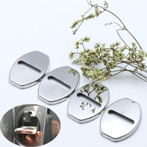 Excellent Stainless Steel Door Lock Buckle Protective Cover Auto Case for Volkswagen Touran EOS 2005-2019 Car Styling
