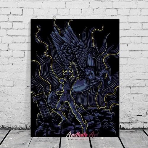 Impressionist Pegasus Seiya Anime Decoration Home Decor Canvas Painting Living Room Wall Art Picture High Quality Poster Print