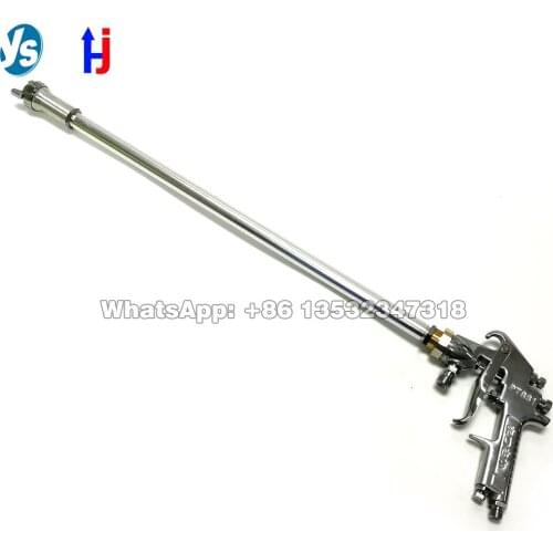 YS Spray Gun with Extension Rod , Long-distance Paint Spray Gun,Wide Spray Pattern Automatic Pressure Feed Spray Gun