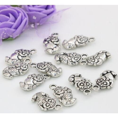 Charms 7 shape 30pcs silver-color gold-color spacers beads barrel flower round butterfly accessories jewelry finding B2533