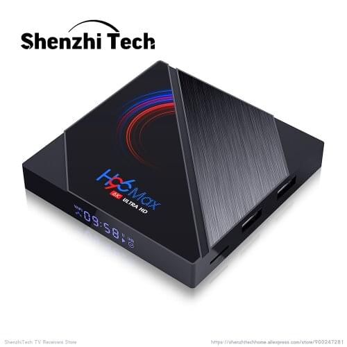 H96 Max H616 6K 2021 Smart TV Box Android 10.0 Allwinner H616 DDR3 4GB RAM 64GB ROM Set-Top Receiver with WIFI Media Player