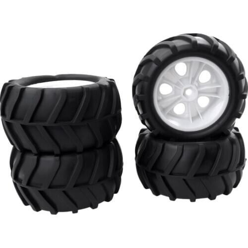 Remote Control Monster Truck 85mm Rubber Tire Tyres for HSP HPI WPL FS 1/16 RC Big Foot Tires Tyres for ZD Racing Spare Parts