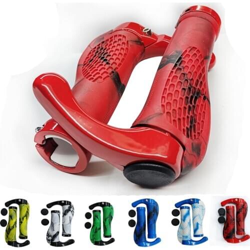 Bike Handlebar Ergonomics Bicycle Grips Bar Ends Plugs MTB Grips Comfortable Grips Cycling Parts Bike Handle Grips For Bicycle