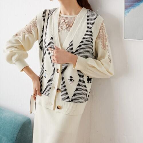 Wool embroidered New grid vest high J straight out of the goods and goods factory leisure vest in winter