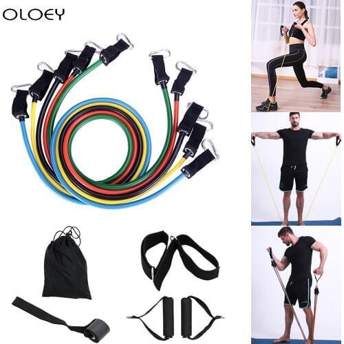 Sport Fitness High Quality Fitness Resistance Bands Tubes Yoga Pull Rope Gum Workout Exercise Bands Gym Sport Rubber Expander