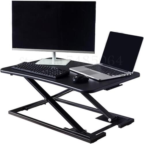 Standing Liftable Folding Laptop Computer Desk Table Computer Shelf Mobile Standing Office Work Desk Table