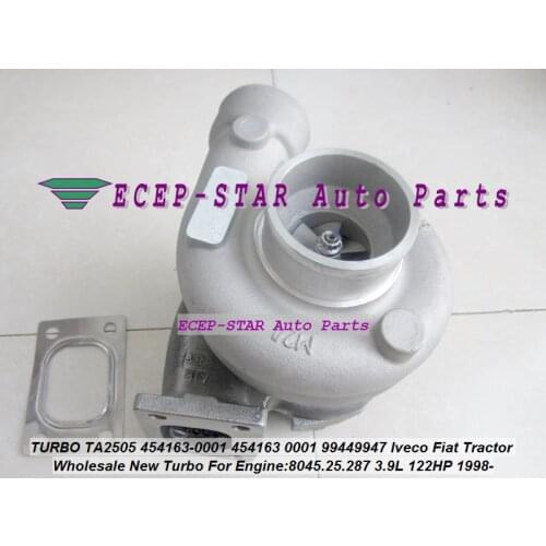 TA2505 454163-0001 454163 0001 4541630001 99449947 Turbo Turbocharger For Iveco For Fiat Tractor 8045.25.287 3.9L 122HP 1998