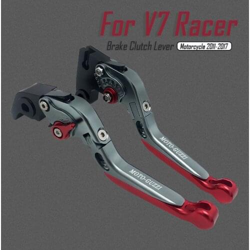 For Moto Guzzi V7 Racer 2011 2012 2013 2014 2015 2016 2017 Motorcycle CNC Aluminum Folding Extendable Brake Clutch Levers