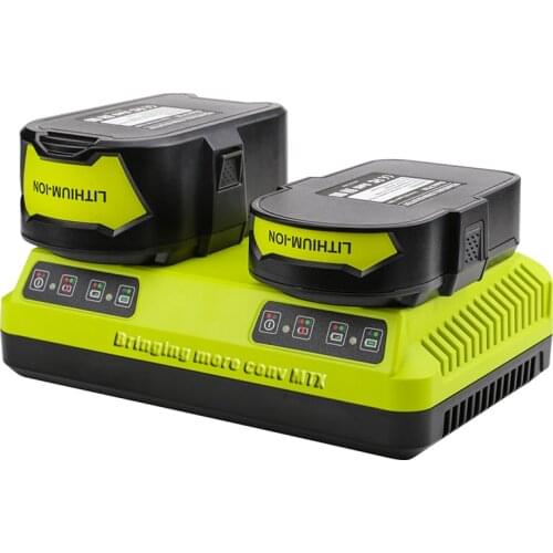 For Ryobi battery Li-ion Ni-CD Ni-MH P108 P107 Ryobi one+ Battery Double Charger P117 130W 3A 12V 14.4V 18V Newest High quality