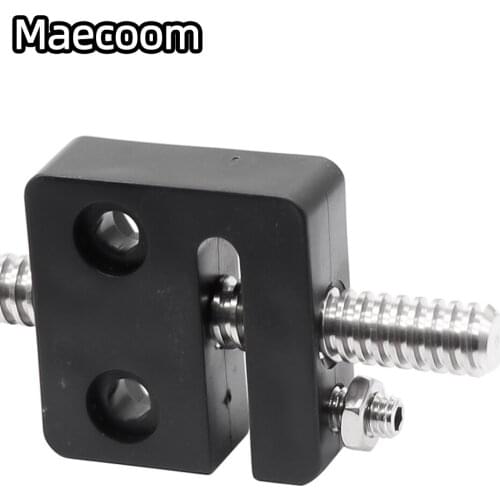 1set Openbuilds Type Block Nut anti-backlash 3D Printer Parts T8 Screw 8mm POM square Nut Block Pitch 2mm Lead 2mm/4mm/8mm