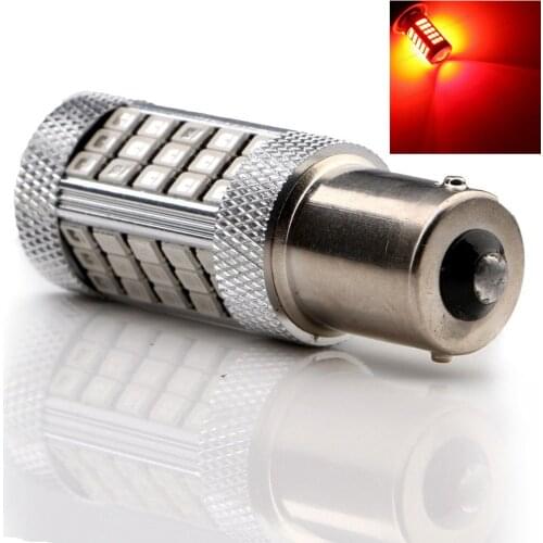 1156 BA15S 7506 P21W 63 SMD Red LED Car Tail Bulb Turn Signals Auto Reverse Daytime Running Light 12V 24V