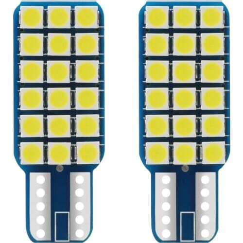 2pcs T10 3030 18smd High Brightness Decoding Led License Plate Lamp W5w Single Side Marker Lamp Trunk Lamp Car Led Light