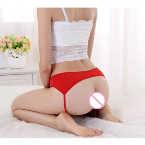 Dropshipping 2Pcs Women Sexy Lingerie Hot Erotic Sexy Panties Open Crotch Porn Lace Underwear Crotchless Underpants Wear Briefs