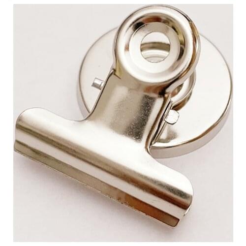 20Pcs Ferrite Magnetic Clip 40*30 mm Permanent Magnetic Office Clip Magnet Magnetic Clip for Paper File Collection