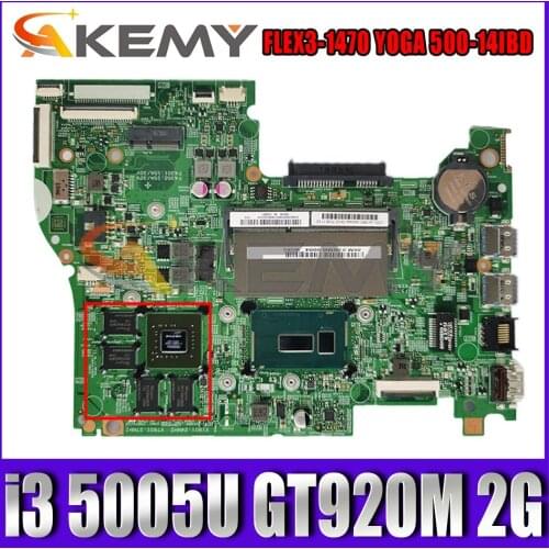 448.03N03.001M for Lenovo FLEX3-1470 YOGA 500-14IBD notebook motherboard CPU i3 5005U GT920M 2G DDR3 100% test work