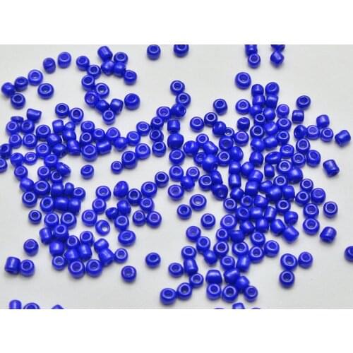 5000 Opaque Glass Seed Beads 2mm (10/0) Blue + Storage Box