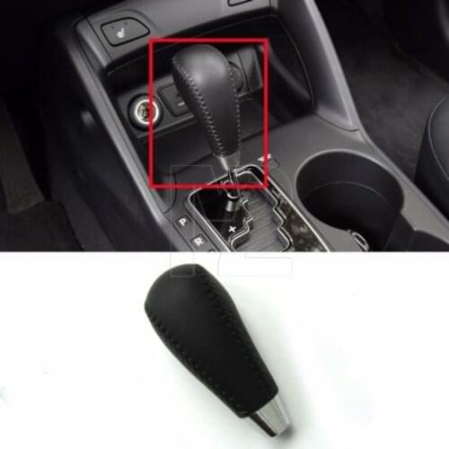 Auto Leather Gear Shift Lever Knob For 2010-2015 Hyundai Tucson ix OEM Parts