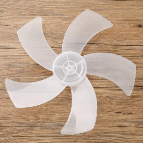 Household 5-Leave Fan Blade Removable Clear Plastic Electric Fanner Impeller Big Wind Blade for 16/18 Inches Stand Pedestal Fan