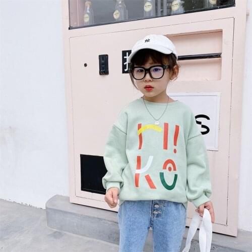 Kids Hoodies Casual Korean Printed Long Sleeve Sweatshirts for Boys Girls Clothing Loose Fashion Children Pullover 3 -10 Years