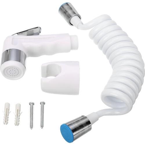 1set Handheld Shower Toilet Bidet Spray Wash Jet Shattaf Wall Mounted Bathroom Sprayer