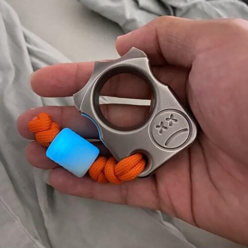 Fidget Spinner Toys Adult Antistress Ring Knuckle EDC Protector Titanium Defense Weapon Punk Decoration Hand Spinner Stress Toy