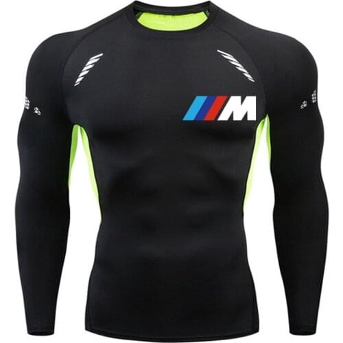 T Shirt Fitness Men Compression Running Tight Long Sleeve Sport Tshirt Training Jogging Shirts Gym Sportswear Quick Dry Rashgard