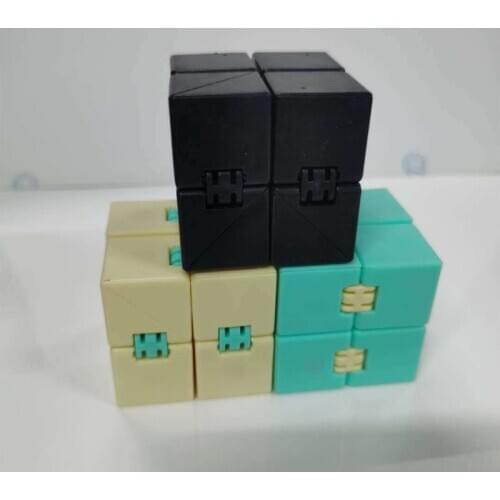 Infinity Magic Cube Puzzle Toys Finger Stress Relief Cube Children Adult Decompression Toy Funny Hand Game Four Corner Maze Toys
