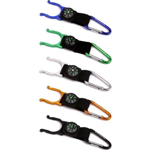 Quickdraw Carabiner outdoor hike Water Bottle Buckle Holder tool molle attach webbing backpack Hanger Hook camp clip hang clasp